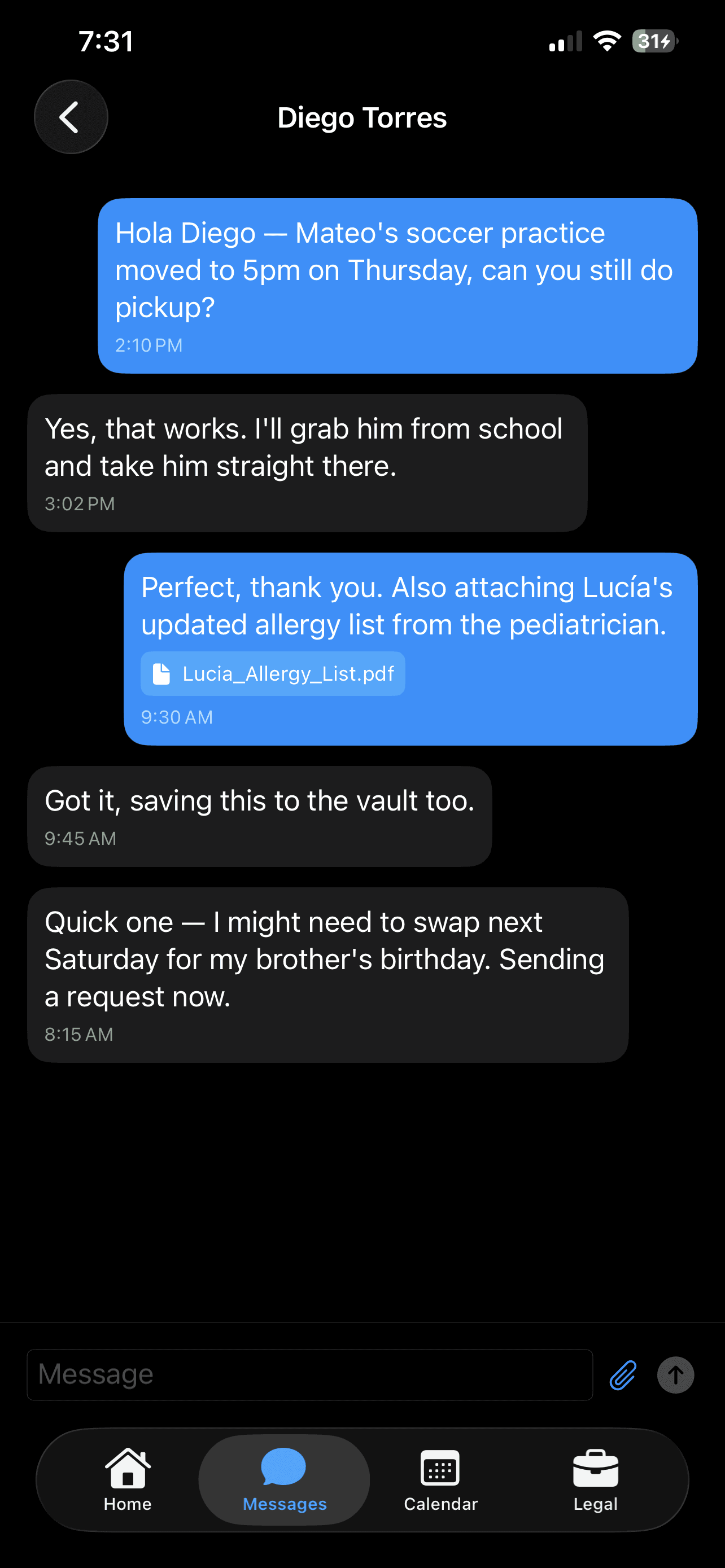 One thread, not a scavenger hunt.